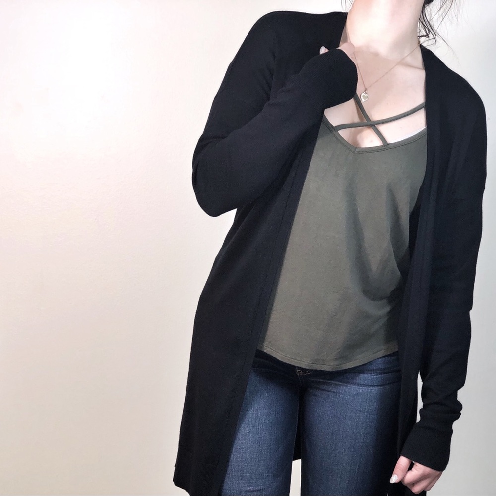Olive Green Strappy Off-Shoulder Top